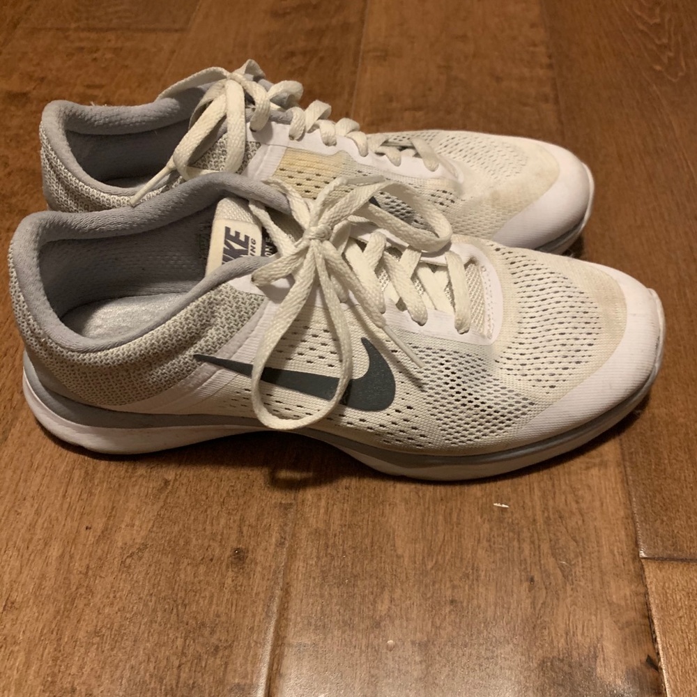 White Nike sneakers